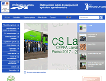 Tablet Screenshot of lycee-agricole-laval.com